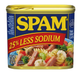 Консервированное мясо с пониженным содержанием соли Spam Less Sodium 340 г - изображение 1