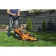 Аккумуляторная газонокосилка SEQUOIA SBL4037B-E2W 40В (20В+20В), 2x4А·ч, ширина кошения 37 см, объем травосборника 35 л, регулировка высоты 25-75 мм, вес 1165 кг - изображение 5