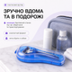 Пластиковий універсальний чохол-футляр для бритви Gillette Mach3 / Fusion / ProGlide/ Venus, ABS-пластик, дорожній, синій - зображення 3