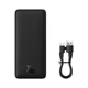 Батарея універсальна Baseus Airpow 30000mAh 20W PD/3.0, QC/3.0, black (PPQD090101) - зображення 9