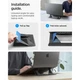 Підставка Spigen LD201-S6 SlimFold для ноутбука Space Grey (AMP11115) - зображення 13