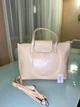 Сумка женская тоут бежевая из экокожи модная вместительная сумка shopper casual - изображение 6