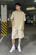 Мужской льняной комплект v.3 Beige 7XL - изображение 1