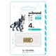 Флеш-накопичувач Wibrand USB 2.0 Lynx 4Gb Gold - изображение 2