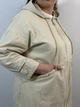 Куртка-ветровка коттоновая оверсайз Бежевый 1171/3XL - изображение 7
