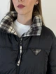 Коротка оверсайз куртка чорний 8128/XL - зображення 4