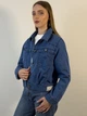 Кроп-жакет коттоновый S-3xl Темный джинс 541Nтд/L - изображение 4