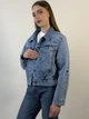 Кроп-жакет коттоновый S-3xl Светлый джинс 541Nсд/L - изображение 6