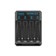 Сетевое зарядное устройство для аккумуляторов Rablex RB403 AA/AAA R3/R6 1.2 В на 4 слота для зарядки аккумуляторных батарей, белое - изображение 1