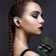 Беспроводные вакуумные Bluetooth-наушники TWS M10 с кейсом-PowerBank (2000 мАч) и дисплеем, Черные - изображение 8