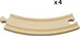Dodatkowe szyny Brio Toy Trains Large Curved Train Track 4 elementy (7312350333428) - obraz 3