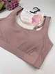 Спортивный топ с застёжкой на крючках 5967, XXL (BC 85-90), Пудра - изображение 2