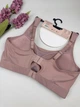 Спортивный топ с застёжкой на крючках 5967, XXL (BC 85-90), Пудра - изображение 4