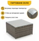 Комплект садових меблів LEOBRO Lounge Set 3-в-1 (LB-1057) (LEO_LB-1057) - изображение 5