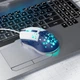 Компьютерная проводная мышь HOCO GM51 1200-3600dpi 7 LED color Бело-синяя - изображение 2