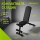 Регулируемая складная тренировочная скамья KAILEX с нагрузкой до 150 кг и съёмными эспандерами для тренировок пресса, универсальный тренажёр с регулировкой наклона для жима лёжа - изображение 12