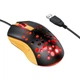 Компьютерная проводная мышь HOCO GM51 1200-3600dpi 7 LED color Черно-желтая - изображение 1