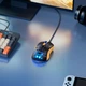 Компьютерная проводная мышь HOCO GM51 1200-3600dpi 7 LED color Черно-желтая - изображение 4