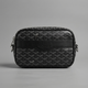 Сумка Goyard через плечо, мужской спортивный мессенджер, барсетка Гаярд, чорная летняя Гоярд - изображение 1