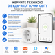 Wi-Fi розетка Tuya Smart 20A (4400Вт) с мониторингом энергопотребления и дистанционным управлением - изображение 2