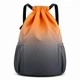 Рюкзак-мішок Vayro VR 030 XL 24 л 48×34×15 см помаранчевий спортивний водовідштовхувальний із бічними кишенями для фітнесу, подорожей та міста - зображення 2