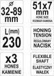 Хон для расточки цилиндров YATO YT-05811, Ø32–89 мм, 3 камня, 230 мм - изображение 4