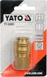 Быстросъёмное пневматическое соединение YATO, латунь, 1/4" × 3/8" - изображение 2