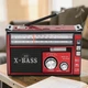 Радиоприемник GOLON RXс фонариком и mp3 плеером аккумуляторный Bluetooth красный (I83) - изображение 3