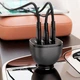 Автомобільний зарядний пристрій ACEFAST B14 165W (2*USB-C+USB-A) 3-port car charger Black - изображение 6