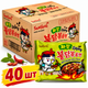Рамен бульдак с курицей и черными бобами ящик, Buldak Jjajang Hot Chicken Flavor Ramen Samyang 140 г (40 шт) - изображение 1