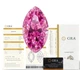 Муассанит розовый 7 х 14 мм с сертификатом 3 Ct (05709) - изображение 1