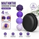 Магнитные силиконовые мячики-антистресс 4 шт в кейсе, тактильный фиджет для рук с магнитами, игрушка для концентрации внимания и снятия стресса, фиолетовый (138119108) - изображение 1