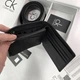 Чоловічий подарунковий набір Calvin Klein чоловічий ремінь чорний гаманець кельвін кляйн - (187223) - зображення 5