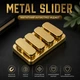 Магнитный антистресс фиджет Metal Slider, металлический слайдер для рук с магнитами, карманная игрушка для снятия стресса и концентрации внимания, золотой (138116707) - изображение 1
