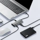 Док-станция Lenovo Type-C, USB 3.2-концентратор, передача данных 10 Гбит/с, преобразователь HDMI 4K 60 Гц, док-станция расширения PD100W, BY06-C2 (металлический корпус) - изображение 9