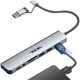 Док-станція розширення Acer Type-C, концентратор USB 3.0 з адаптером для зчитування карт SD/TF, восьмивхідна док-станція розширення, сумісна з MacBook та планшетами Huawei - изображение 2
