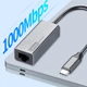 Адаптер Ethernet Lenovo Type-C на RJ45, док-станция расширения для гигабитных сетей, совместим с ноутбуками Apple, Xiaomi, Huawei, док-станция расширения BY01-RC Gigabit. - изображение 4