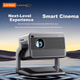 Lecoo Lenovo LK215 Smart Cloud Home Projector Інтелектуальний проектор для спальні, мобільного телефону, проекції телевізора (новий флагманський чіп із голосовим керуванням штучним інтелектом для домашнього кінотеатру) - зображення 4