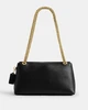 Сумка жіноча Coach Chelsea Shoulder Bag 30 With Chain CDS61 чорна/натуральна шкіра - изображение 3