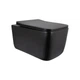 Унитаз подвесной Qtap Gemini Ultra Quiet 485×340×350 мм, Matt Black, с сиденьем Slim Duroplast / Soft-close / Quick Release - изображение 1