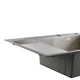 Мийка для кухні інтегрована Lidz Handmade Max 500 H7849L Brushed Steel, 3,0/1,0 мм, крило зліва, збільшена чаша LDH7849LBRU49463 - изображение 6
