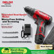 DELIXI ELECTRIC 12V Бездротова літієва батарея Електричний дриль Багатофункціональний побутовий міні-ручний викрутка Подвійна швидкість - зображення 4