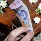 Гаманець портмоне шкіряний ручної роботи Vintajo 23х8.5 см Коричневий - зображення 2