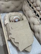 Кокон для новонародженого велюр з крилами беж однотон - зображення 4