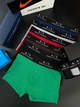 Набір чоловічих трусів 5шт боксери Armani Exchange M-3XL Сині, Червоні, Коричневі, Чорні, Зелені - изображение 2