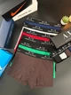 Набір чоловічих трусів 5шт боксери Armani Exchange M-3XL Сині, Червоні, Коричневі, Чорні, Зелені - изображение 3