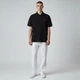 Мужская футболка-поло Ami Paris Ami De Coeur small logo Polo Shirt черная размер M (AP12003.1M) - изображение 3