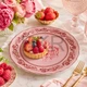 Тарілка порцелянова Heritage Toile Collection 22x2.5 см вінтажний рожевий (K309) - изображение 4