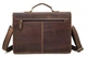 Портфель мужской из кожи Vintage 14774 Коричневый - изображение 2