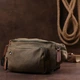 Сумка поясная текстильная Vintage 20174 Оливковая - изображение 7